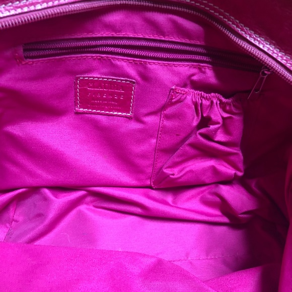 Claudia Firenze Italian leather handbag, Pink, White & Yellow - Picture 6 of 8